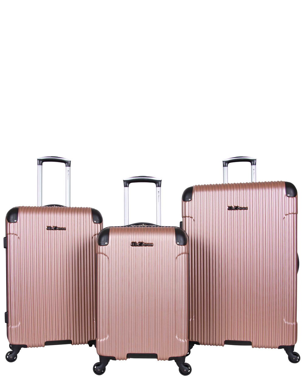 Charlton Bay 3-Piece Lightweight Hardside Luggage Set - Rose Gold