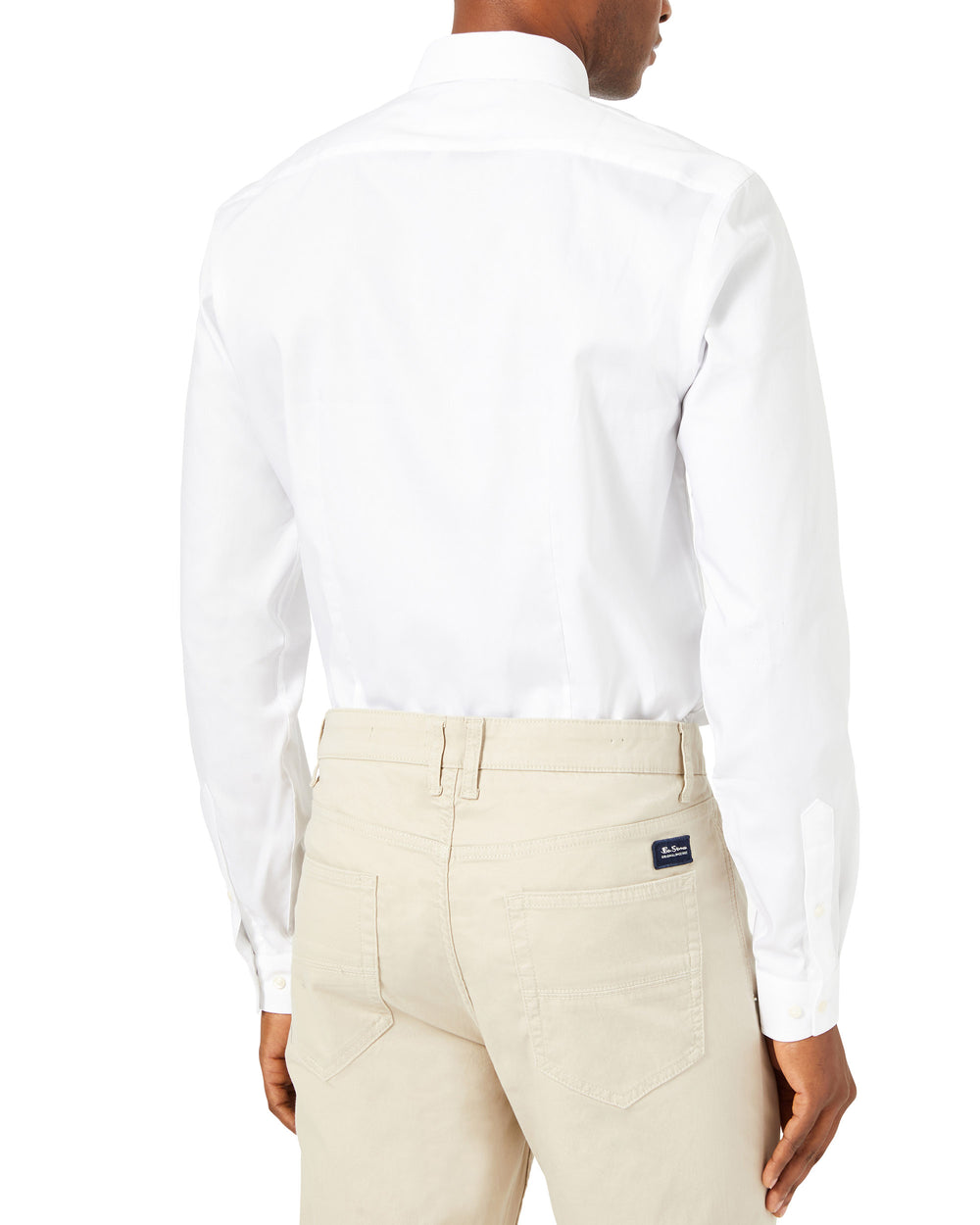 Pinpoint Skinny Fit Dress Shirt - White
