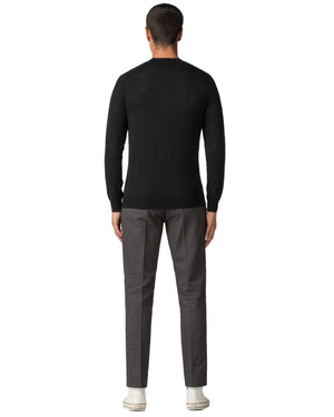 Merino Cardigan Sweater - True Black