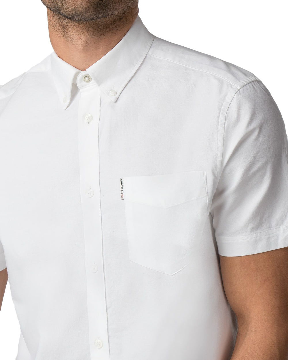 Short-Sleeve Oxford Shirt - Bright White