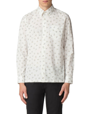 Long-Sleeved Archive Casino Shirt - Off-White