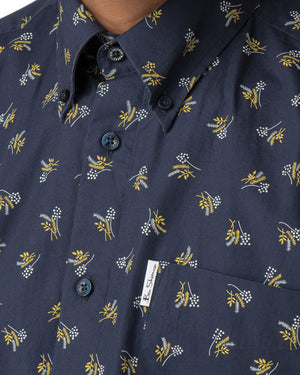 Long-Sleeved Archive Casino Shirt - Navy Blazer