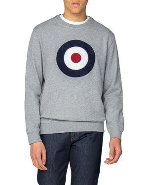 Applique Target Sweatshirt - Grey