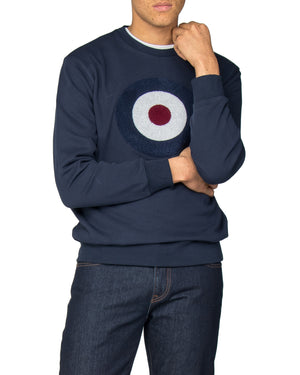 Applique Target Sweatshirt - Navy