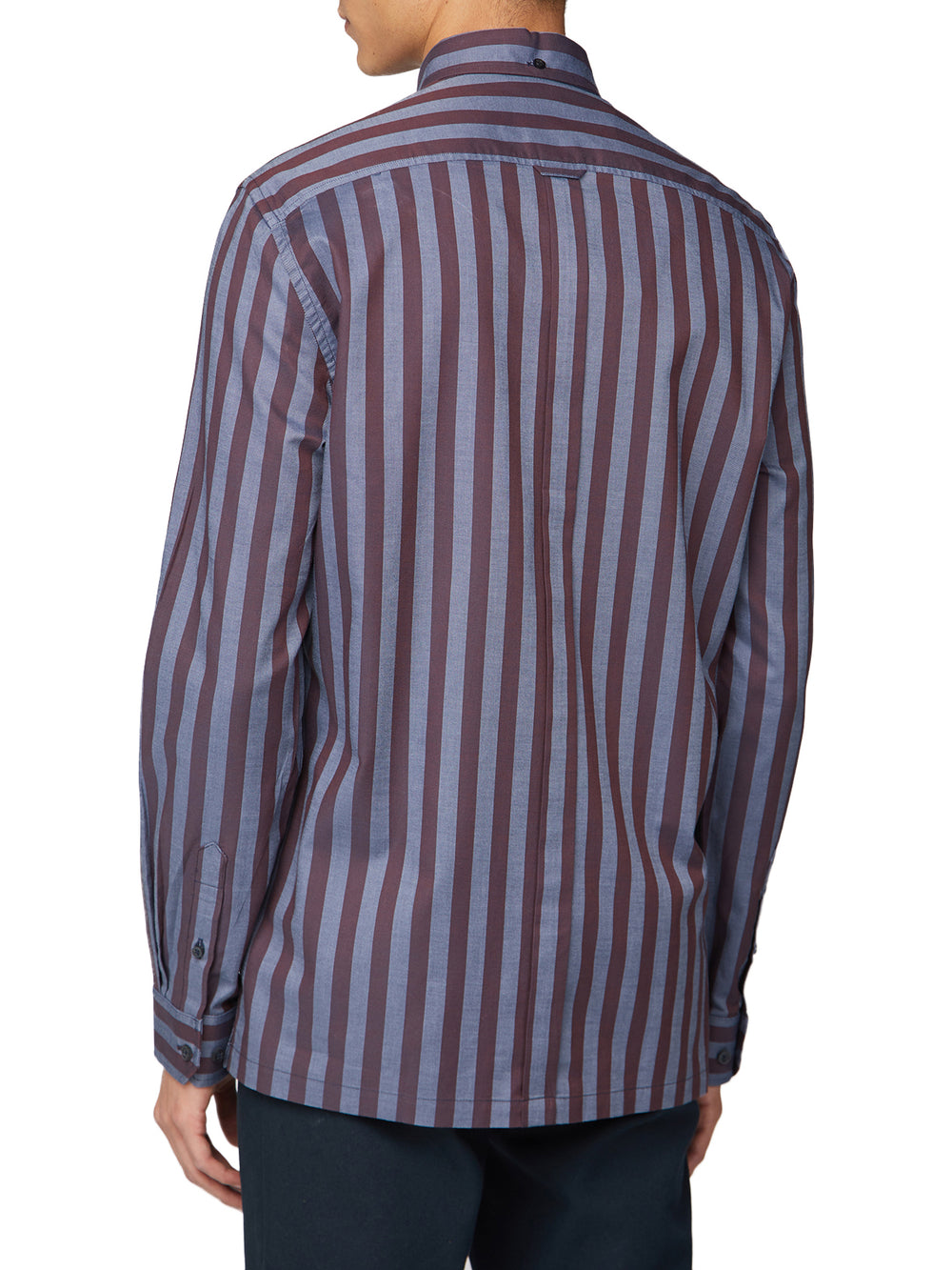 Long-Sleeve Archive Candy Stripe Oxford Shirt - Chestnut