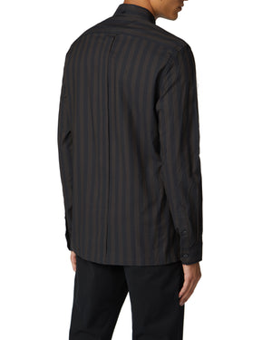 Long-Sleeve Archive Candy Stripe Oxford Shirt - Anthracite