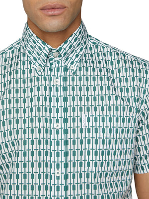 Short-Sleeve Archive Piper Shirt - Trekking Green