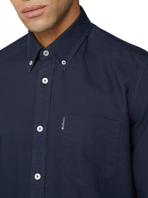 Long-Sleeve Signature Oxford Shirt - Dark Navy