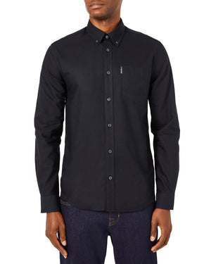 Long-Sleeve Signature Oxford Shirt - Black