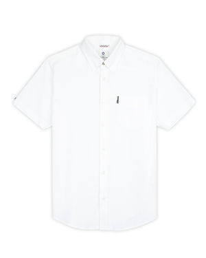 Short-Sleeve Signature Oxford Shirt - White