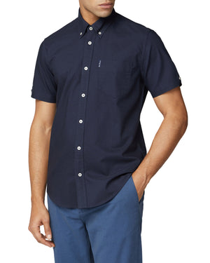 Short-Sleeve Signature Oxford Shirt - Dark Navy