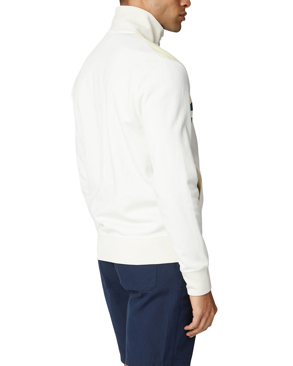 Color Block Tricot Jacket - Ivory