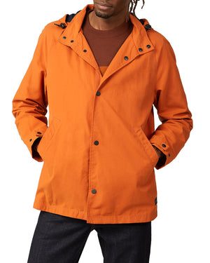 Hooded Coach Jacket - Burnt Orange