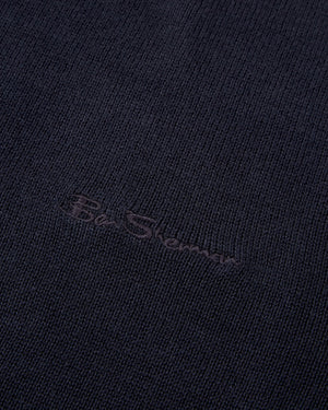 Signature Knit Crewneck Sweater - Dark Navy