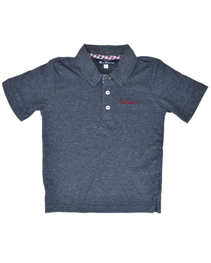 Boys' Short-Sleeve Polo Shirt - Grey (Sizes 8-18)