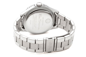 Men's Stainless Steel Strap Watch, 44mm - Silver/Black/Silver
