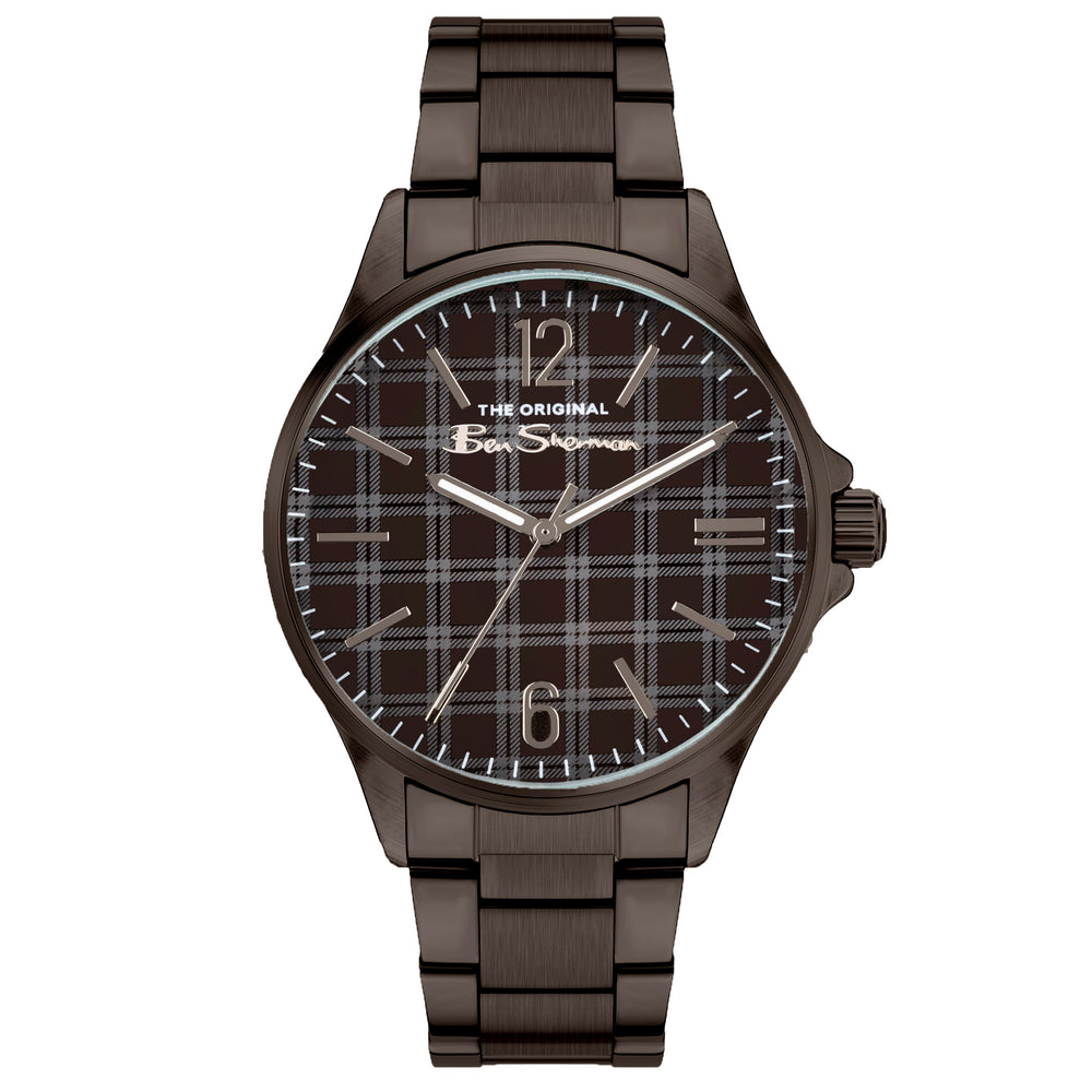 Men's Bracelet Watch, 41mm - Black/Black/Black
