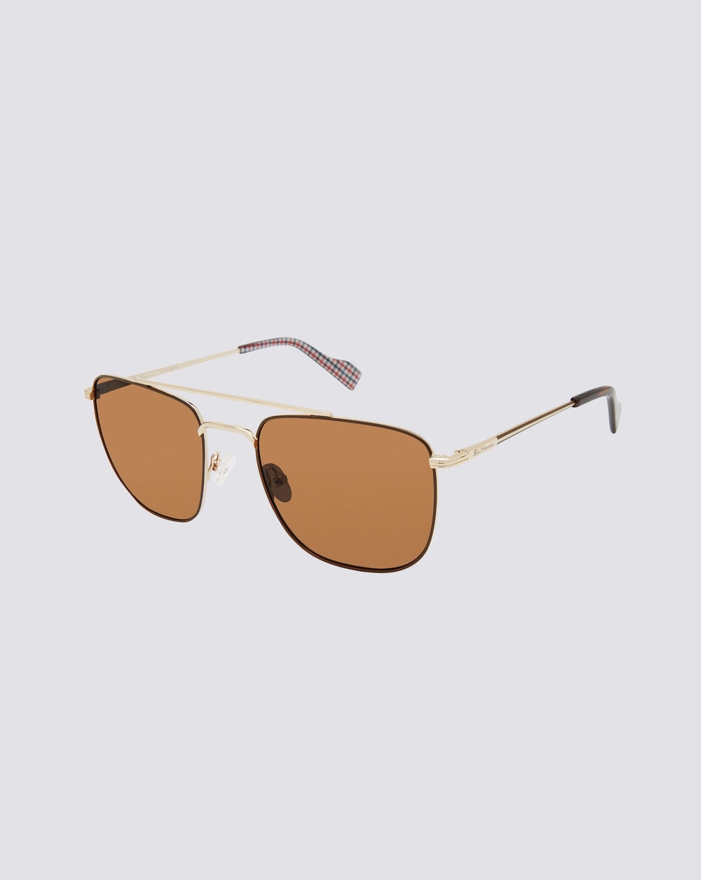 Barking Polarized Aviator Square Eco Sunglasses - Gold