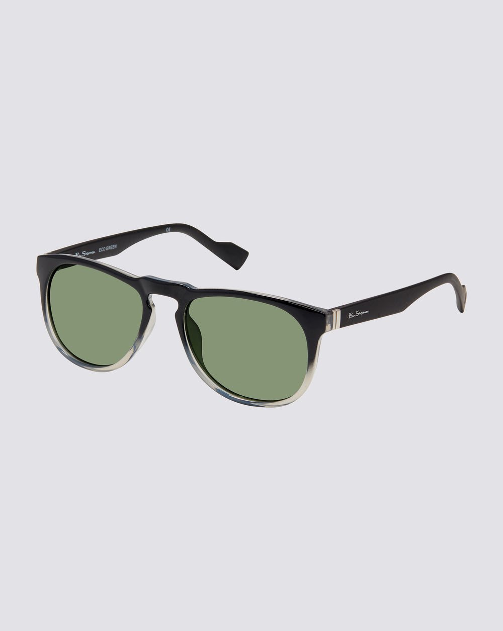Charles Polarized Eco-Green Sunglasses - Black Fade