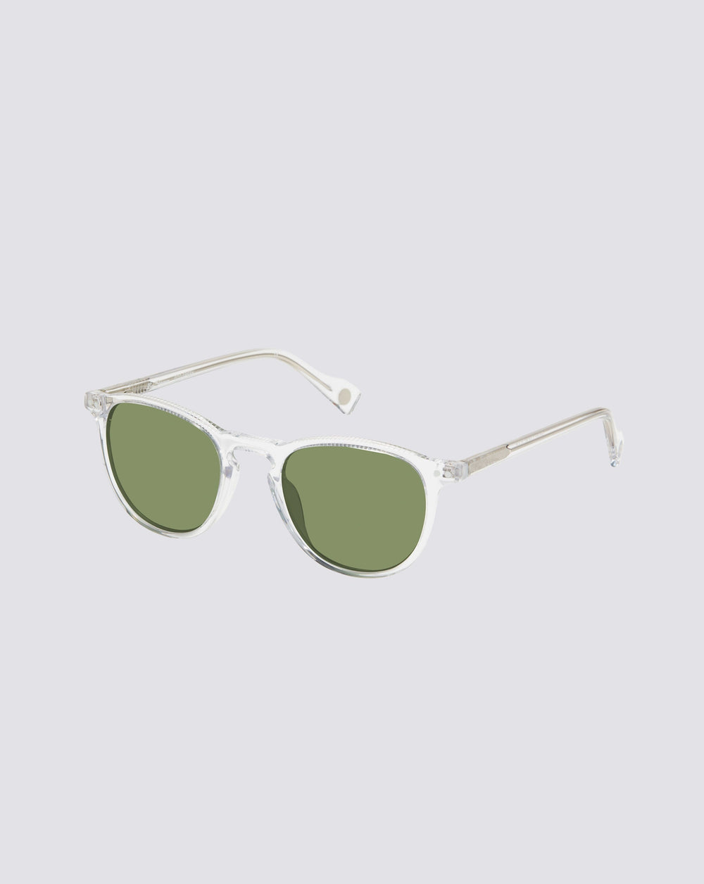 Grove Polarized Round Eco Sunglasses - Crystal
