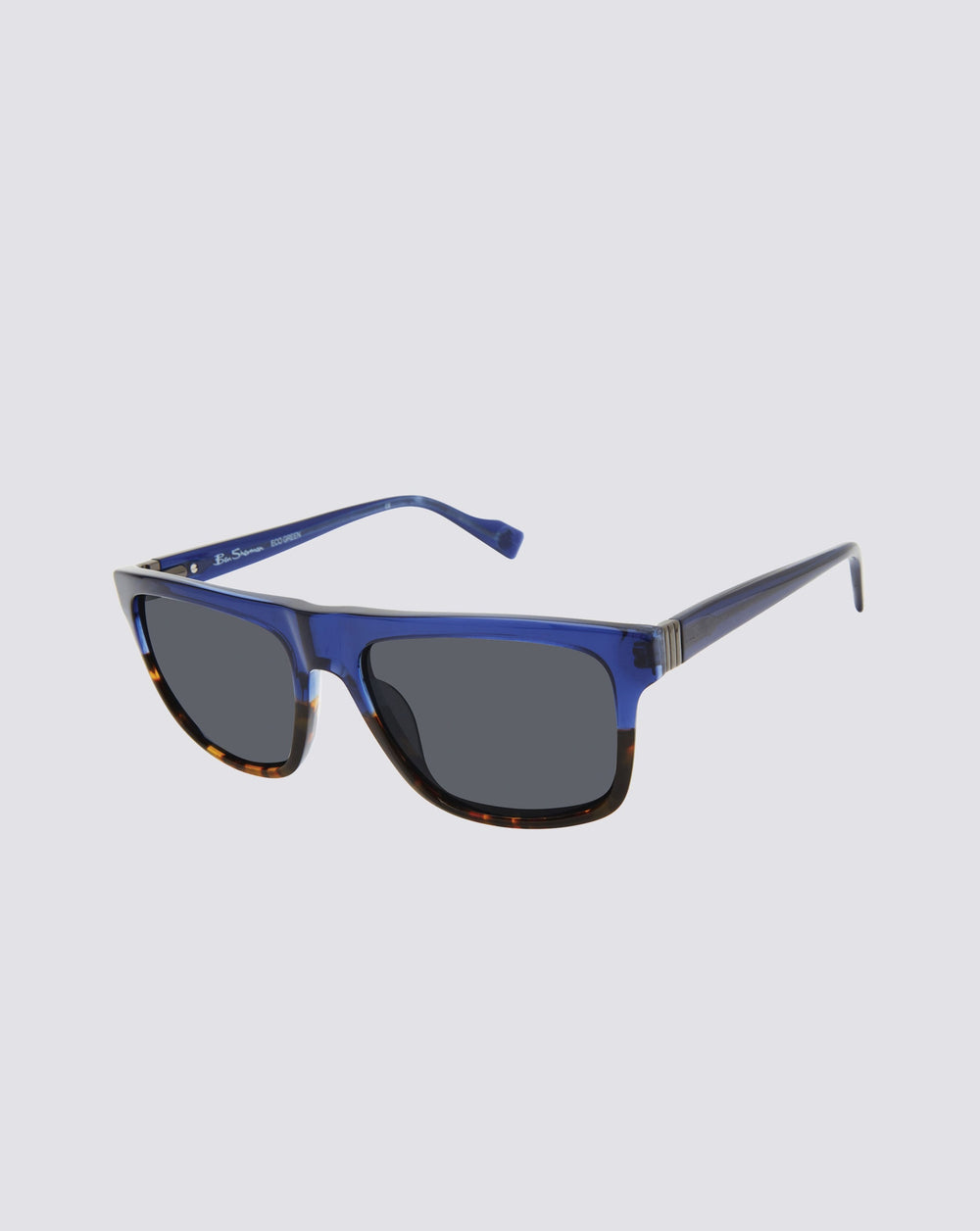 Kings Polarized Retro Square Eco Sunglasses - Blue Tortoise