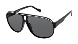 London Polarized Oversized Eco Sunglasses - Black