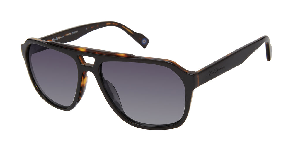 Manor Polarized Oversized Eco Sunglasses - Black Tortoise