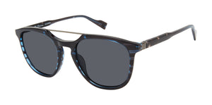 Queensway Polarized Eco Sunglasses - Blue Stripe
