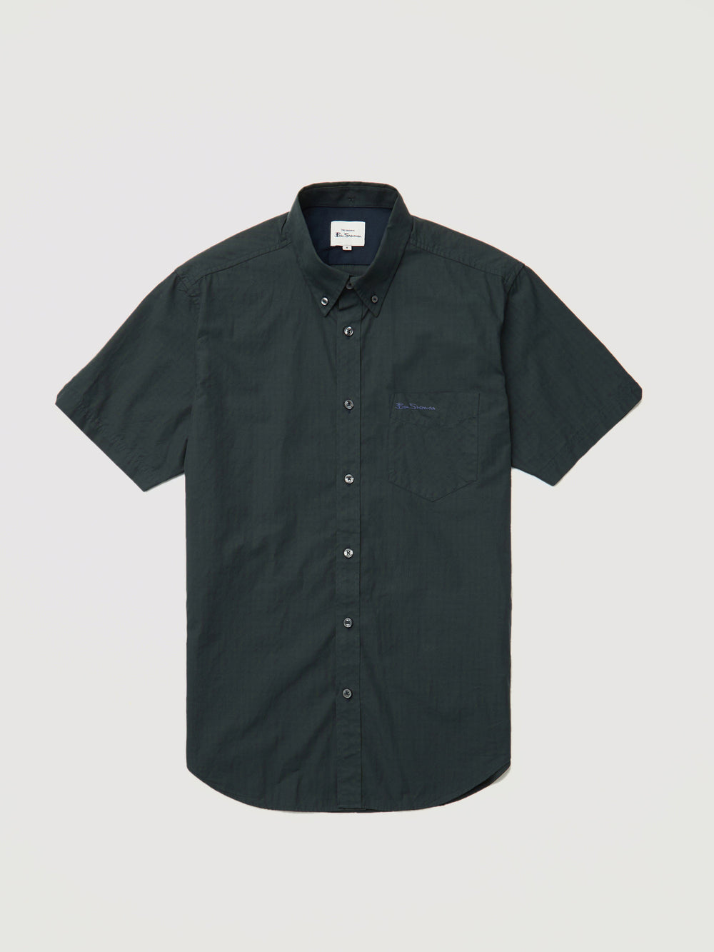 Signature Short-Sleeve Gingham Shirt - Dark Green