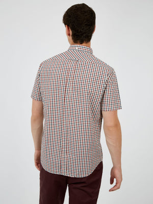 Signature House Check Short-Sleeve Shirt - Red