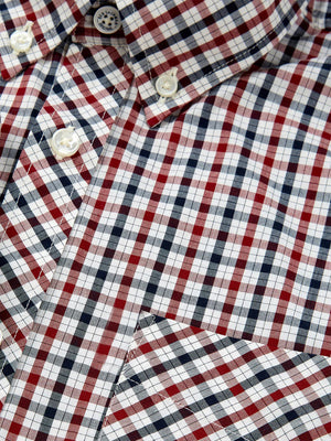 Signature House Check Short-Sleeve Shirt - Red
