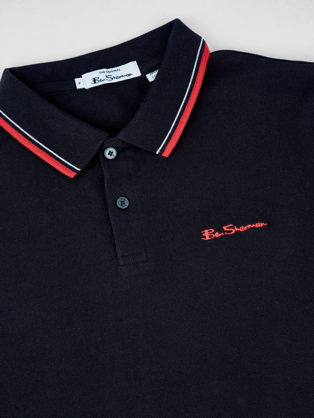 Signature Organic Cotton Polo - Black  Polo shirt, Black polo shirt, White  polo shirt