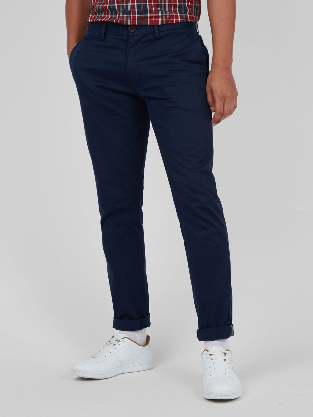 Perry Slim Fit Navy Blue Striped Pants – MenSuitsPage