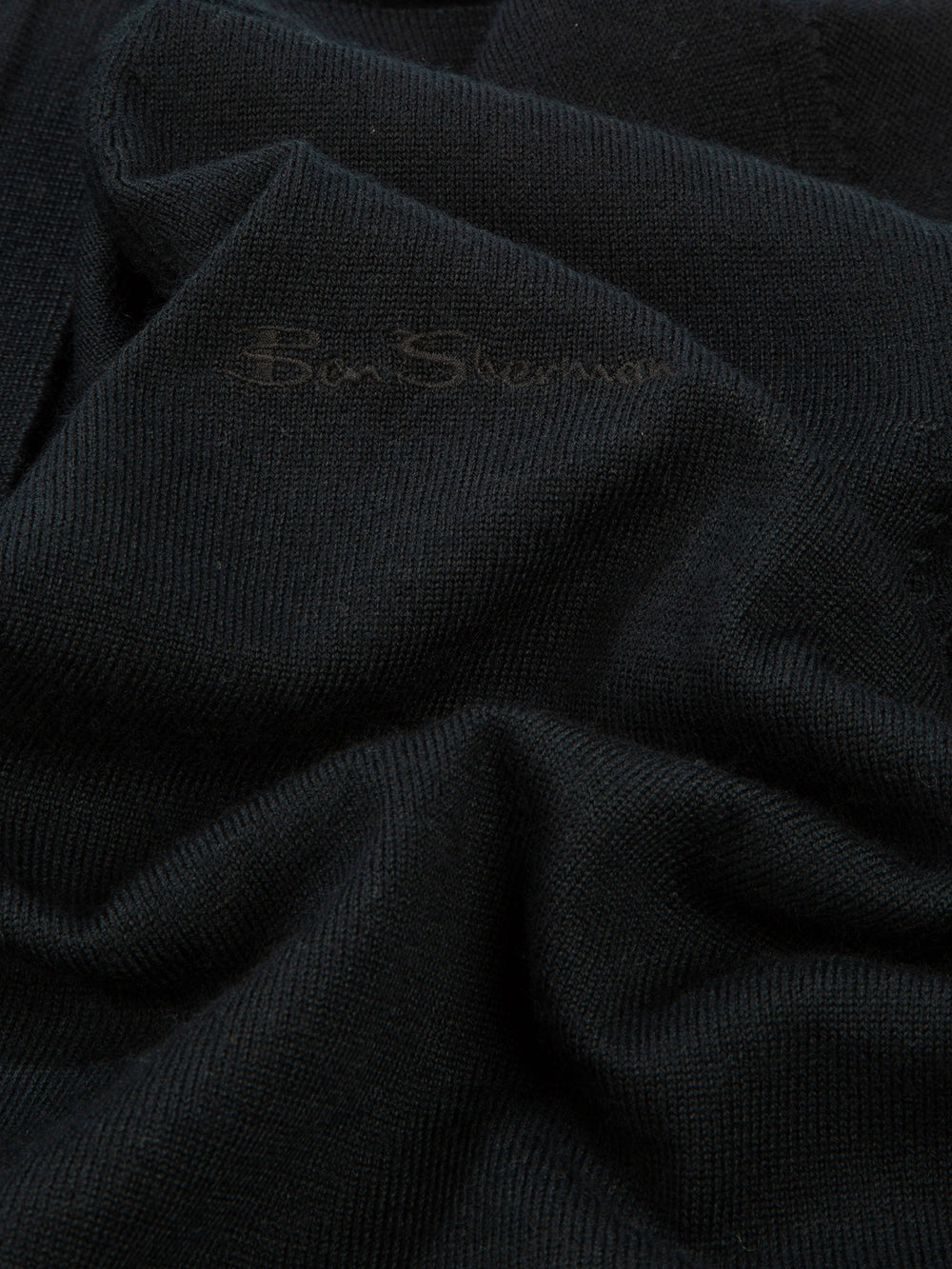 Signature Merino Knit Cardigan - Black