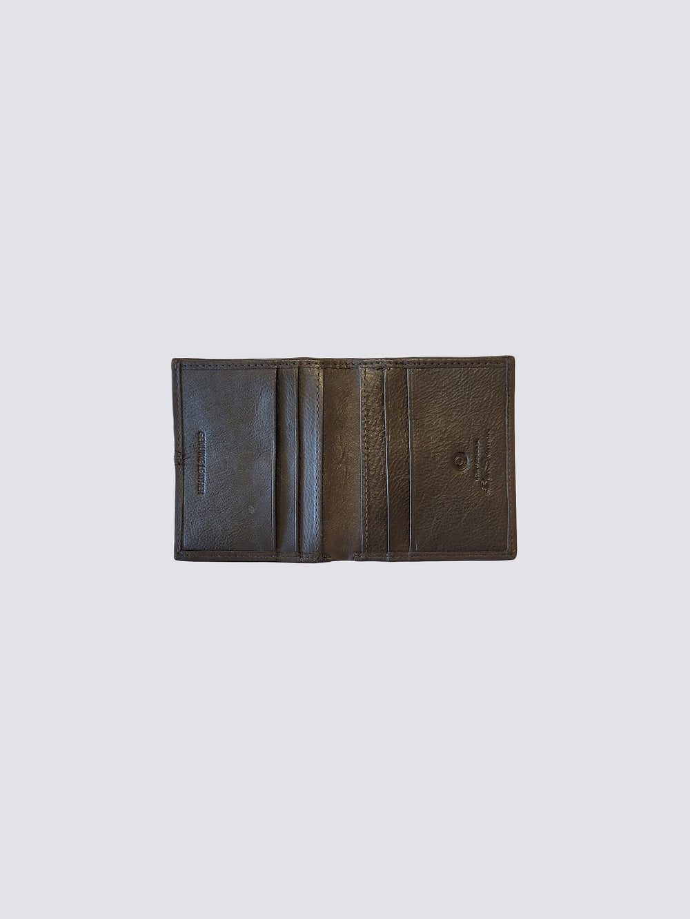 Coles Leather Micro Wallet - Brown