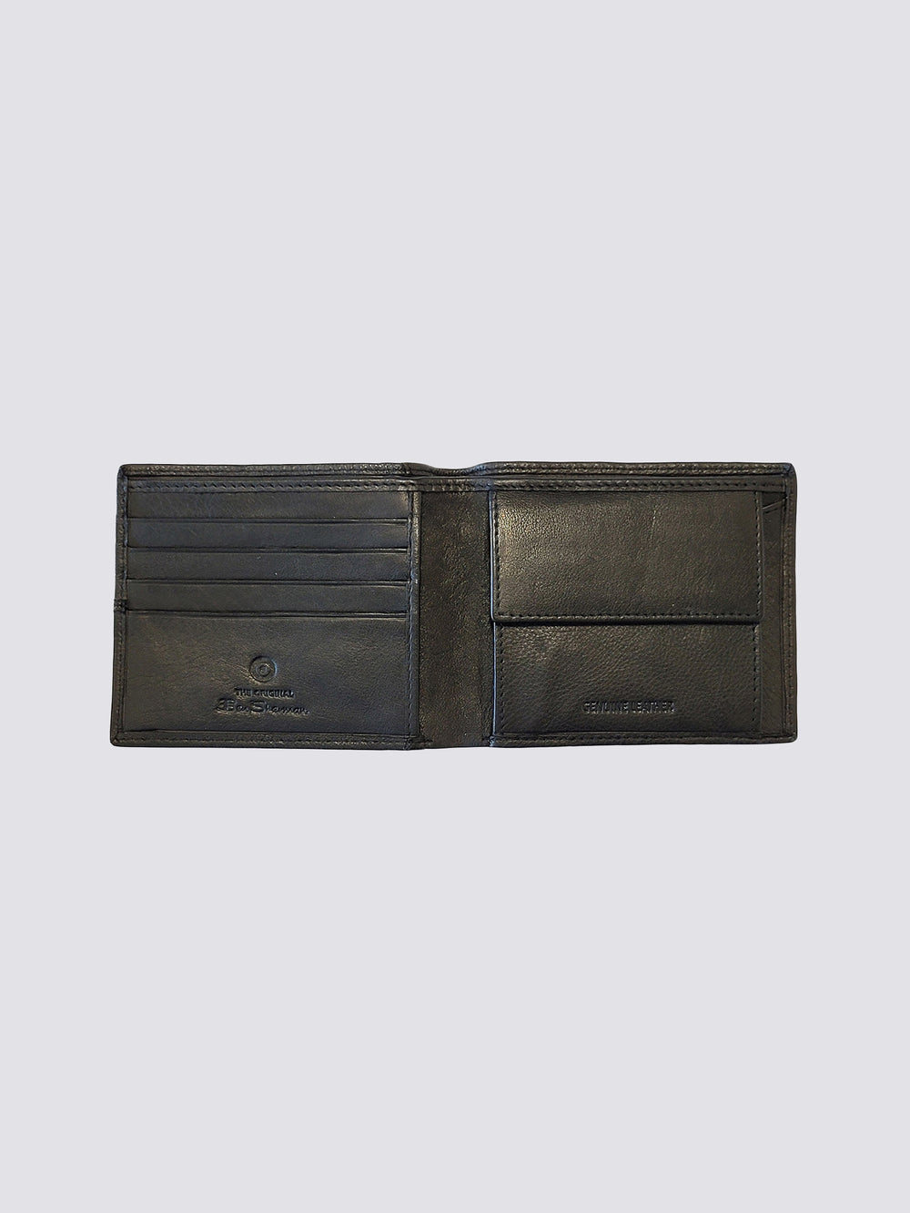 Cooke Bill Fold Leather Wallet - Black