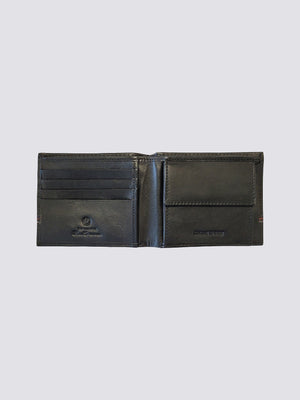Gillespie Bill Fold Leather Wallet - Black