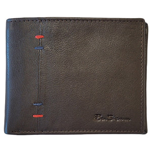 Irvine Bill Fold Leather Wallet - Brown