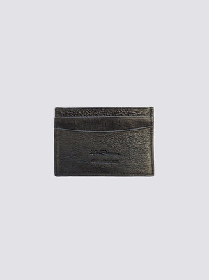 Koki Leather Card Holder Wallet - Black