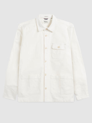 Garment Dye Chore Shirt Jacket - Ecru
