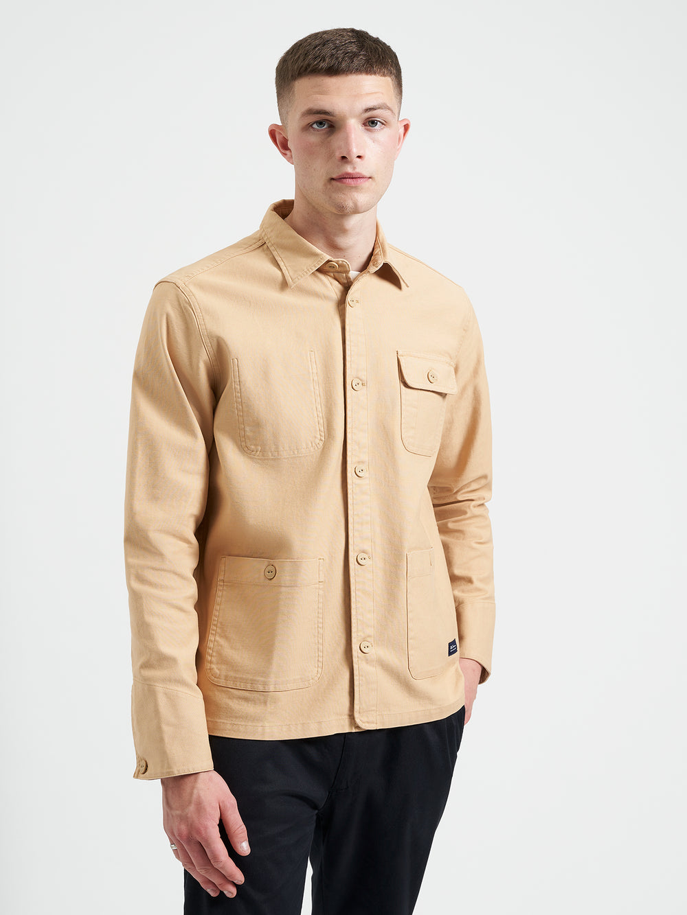 Garment Dye Chore Shirt Jacket - Mustard Yellow