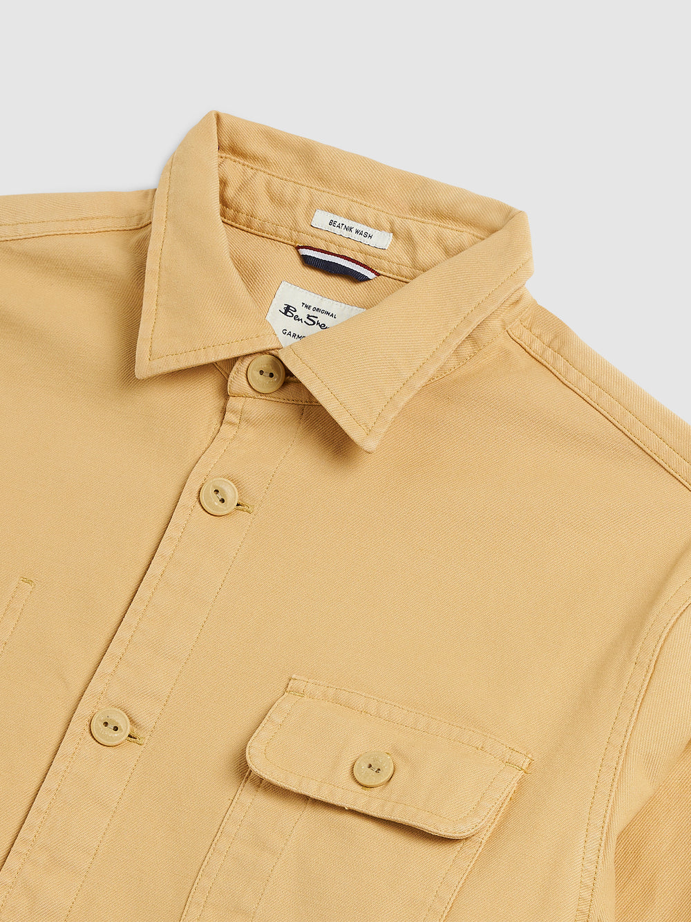 Garment Dye Chore Shirt Jacket - Mustard Yellow