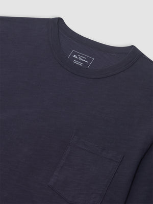 Garment Dye Beatnik Long-Sleeve T-Shirt - Washed Black