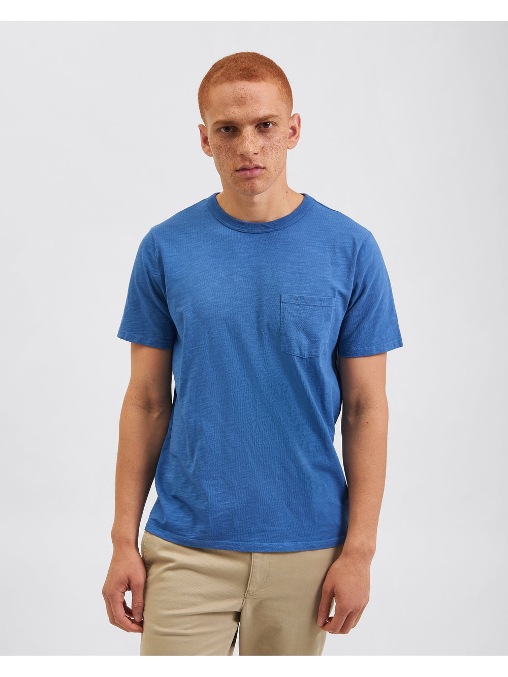 Garment Dye Beatnik Short-Sleeve T-Shirt - Mid Blue