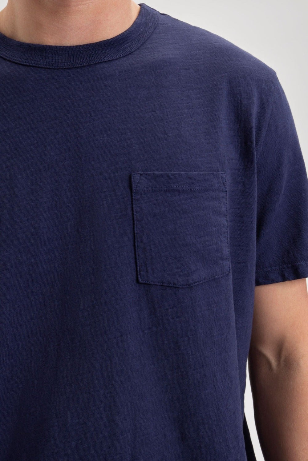 Garment Dye Beatnik T-Shirt - Navy - Ben Sherman