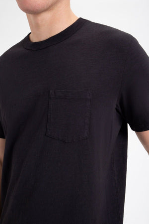 Garment Dye Beatnik Short-Sleeve T-Shirt - Washed Black