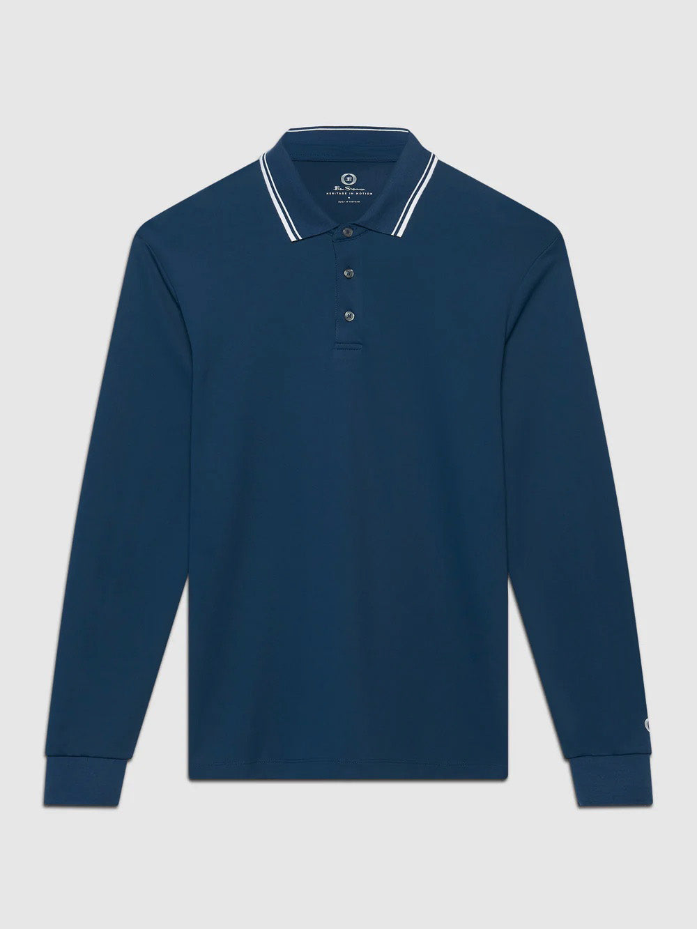 360 Motion Stretch Long-Sleeve Polo - Navy