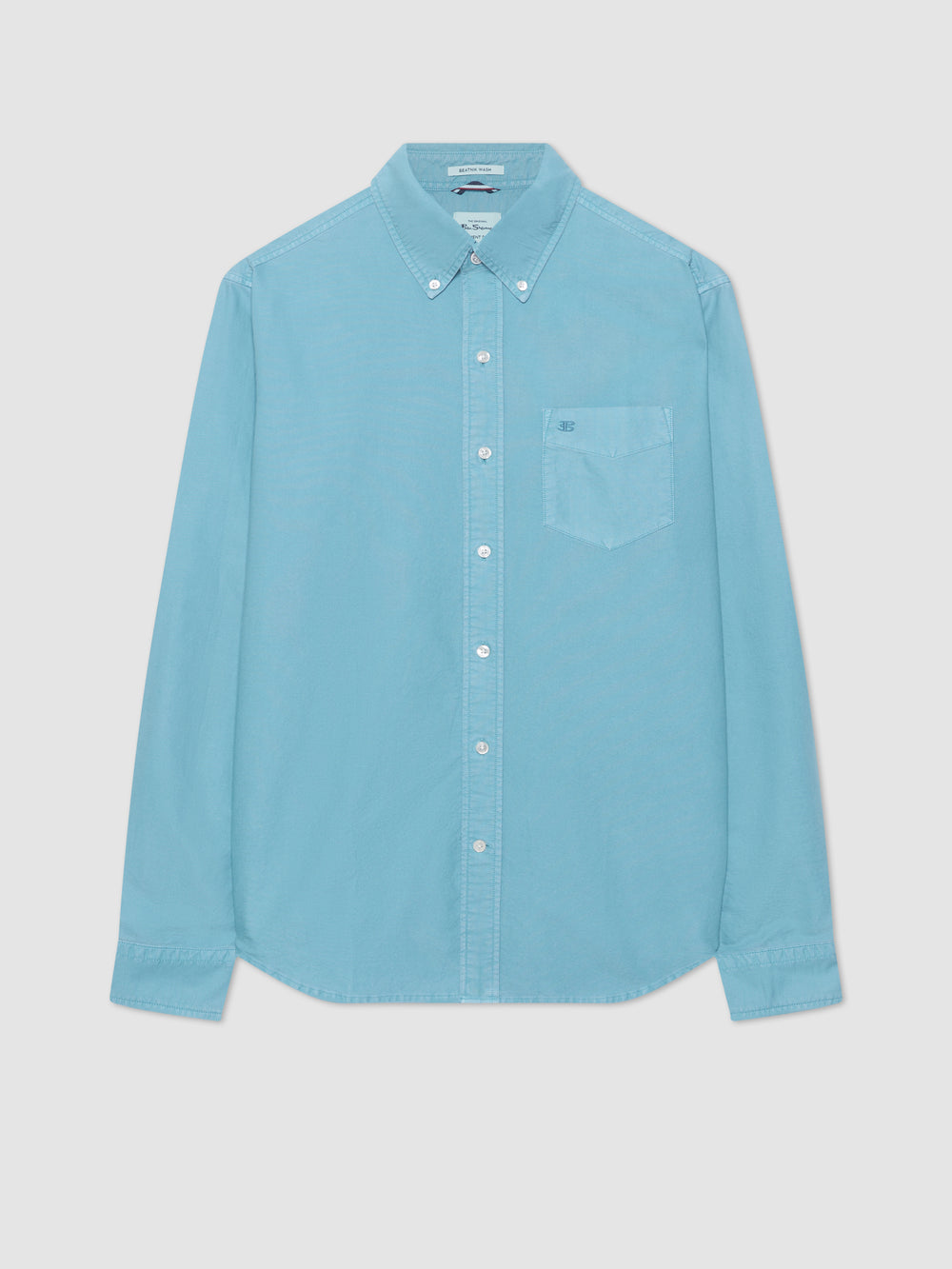 Beatnik Oxford Garment Dye Shirt - Deep Teal Blue - Ben Sherman