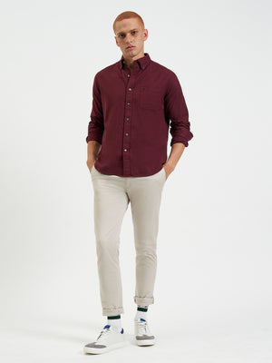 Uniform Flannel Shirt - Merlot