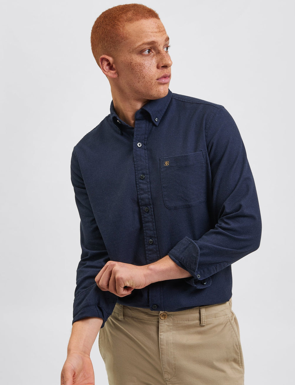 Uniform Flannel Shirt - Navy